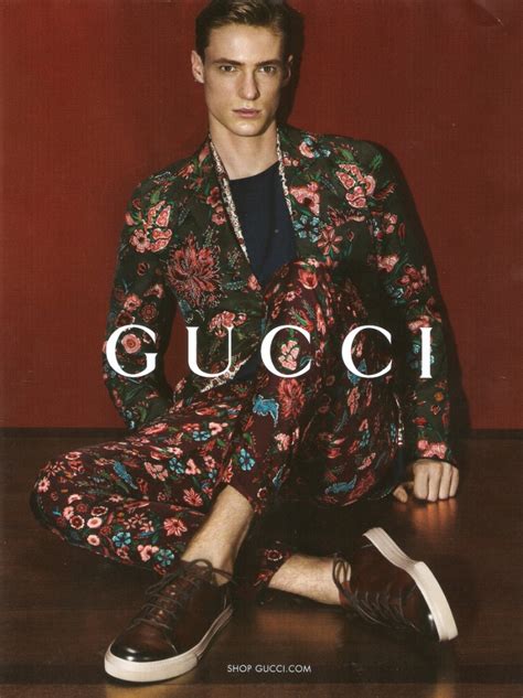 mens gucci print advert|gucci advertisement.